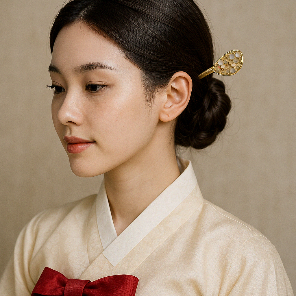 Pin of Joseon Flower Blossom Korean Traditional Merchandise Souvenir