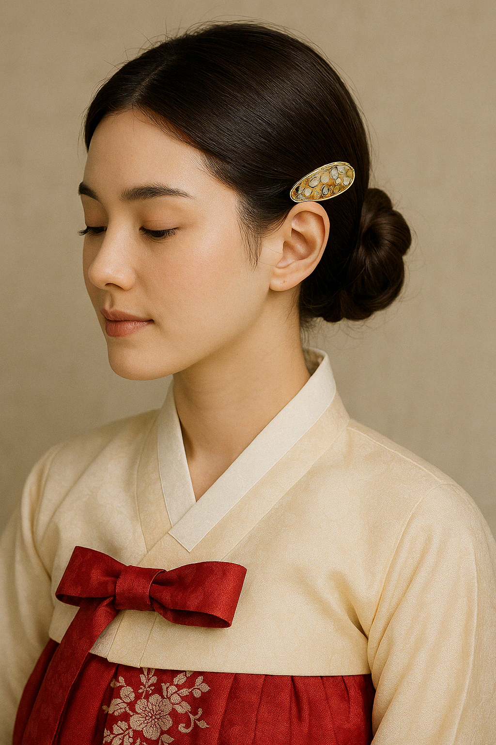 Pin of Joseon Flower Blossom Korean Traditional Merchandise Souvenir