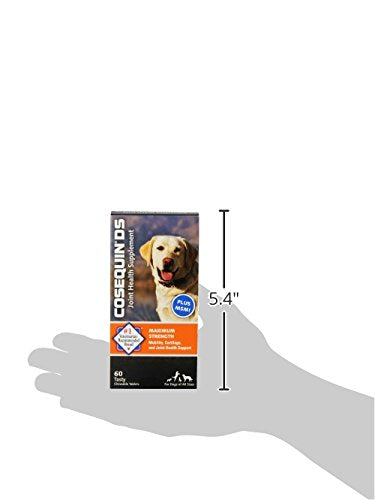 Nutramax Laboratories Cosequin Maximum Strength Joint Health Supplement for Dogs - With Glucosamine, Chondroitin, and MSM, 132 Chewable Tablets