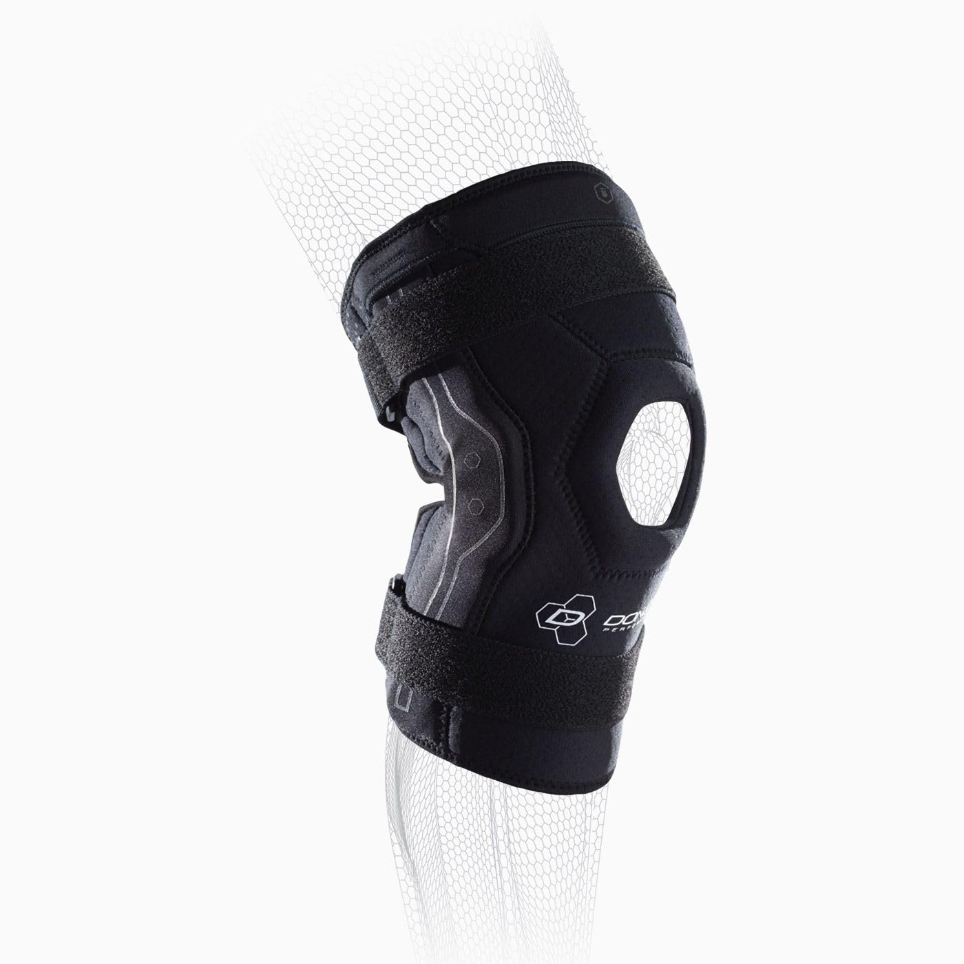 DonJoy Performance Bionic Knee Brace – Hinged, Adjustable Patella Support, Lateral / Medial Ligament (ACL, MCL, LCL)