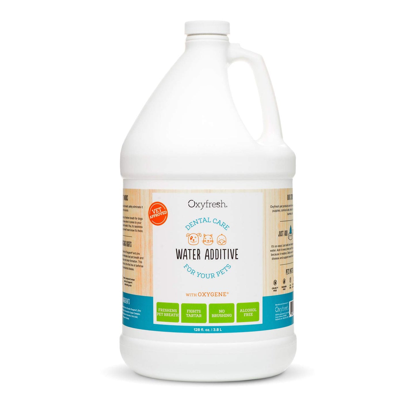 Oxyfresh Premium Pet Dental Care Pet Water Additive: Best Way to Eliminate Bad Dog Breath and Cat Bad Breath - Fights Tartar & Plaque - So Easy