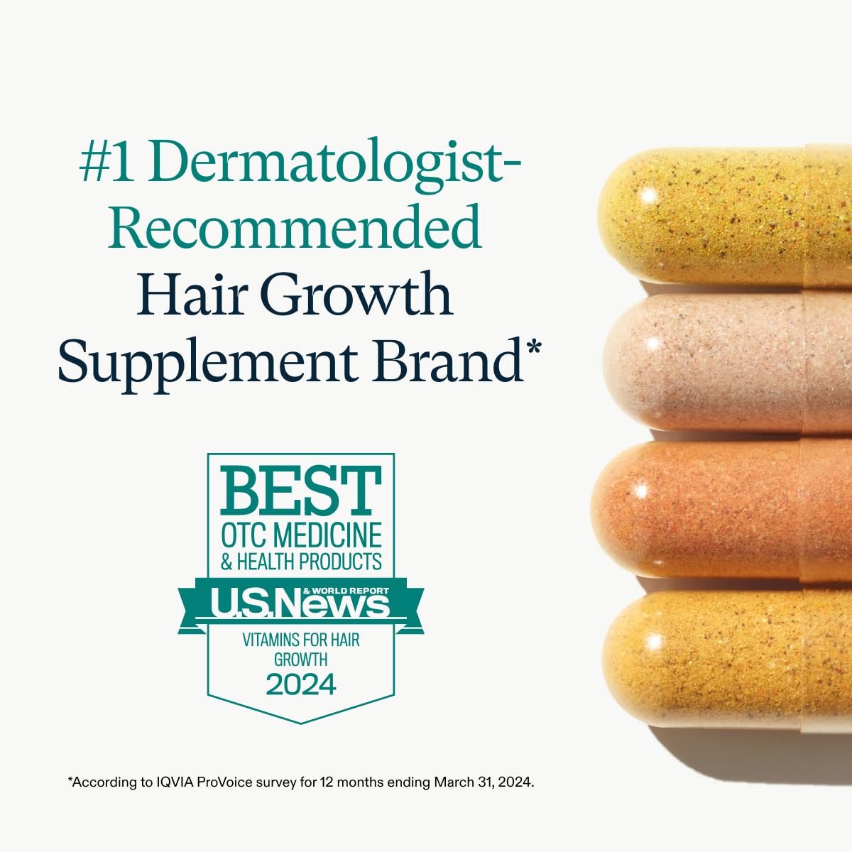 Nutrafol Women's Balance Hair Growth Supplements, for Ages 45+, Clinically Proven for Visibly Thicker Hair and Scalp Coverage, Dermatologist Recommended - 2 Month Supply, 2 Refill Pouches