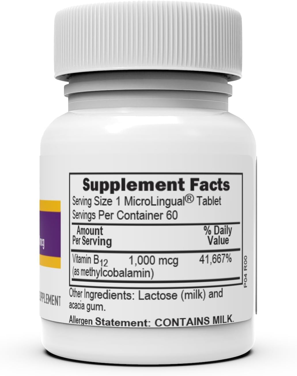 Superior Source No Shot Vitamin B12 Methylcobalamin 1000 mcg, Quick Dissolve MicroLingual Tablets, 60 Count