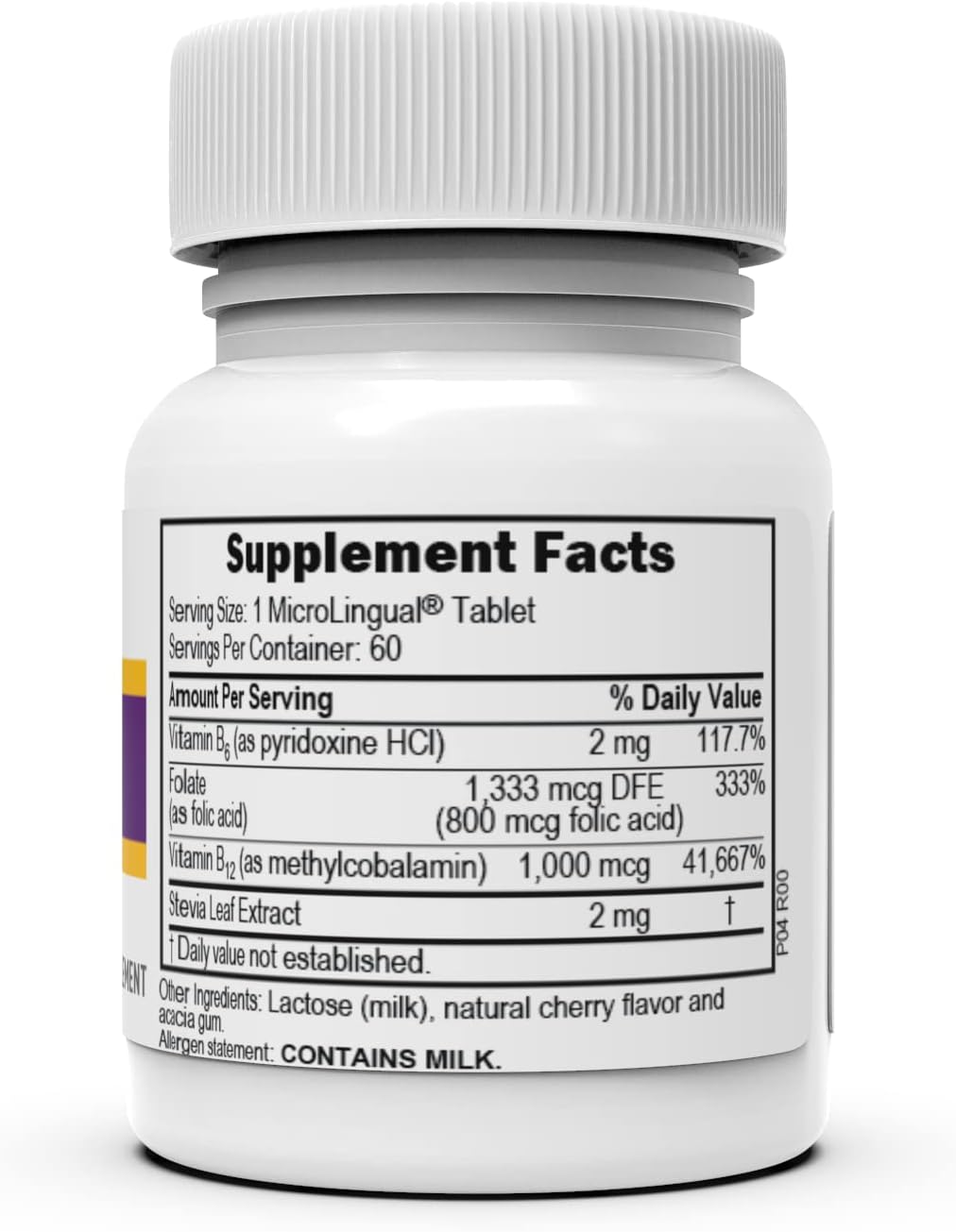 Superior Source No Shot Vitamin B12 Methylcobalamin (1000 mcg), B6, Folic Acid, Quick Dissolve MicroLingual Tablets, 60 Ct