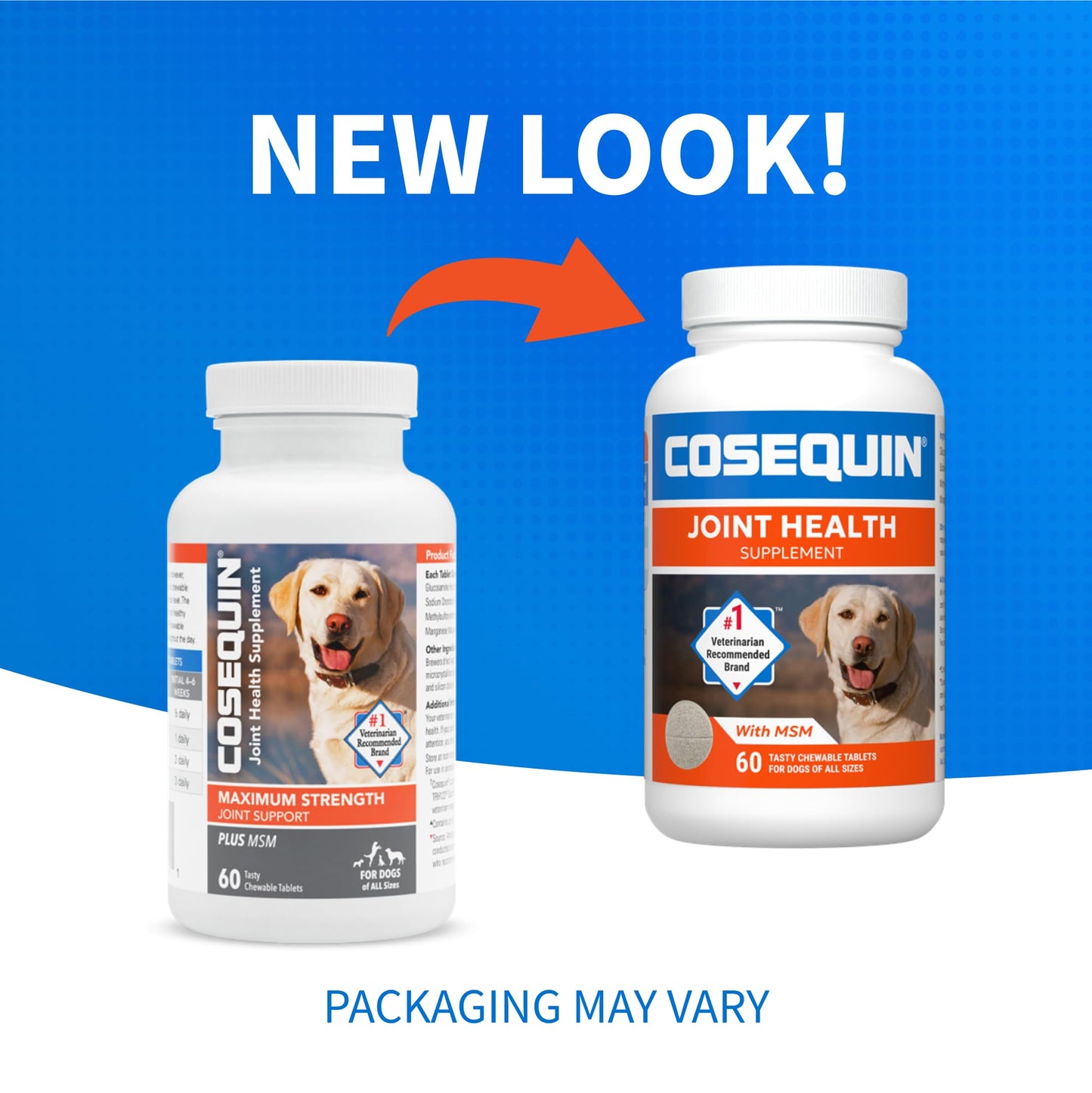 Nutramax Laboratories Cosequin Maximum Strength Joint Health Supplement for Dogs - With Glucosamine, Chondroitin, and MSM, 132 Chewable Tablets