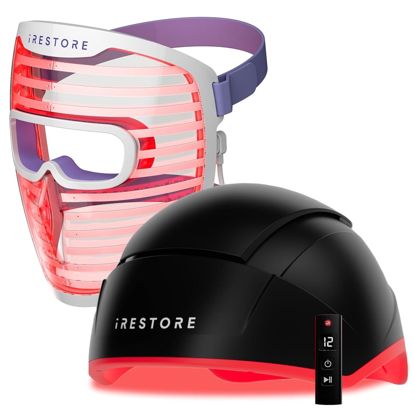 iRestore Skincare & Hair Care Power Duo – LED Therapy for Radiant Skin & Laser Hair Growth System