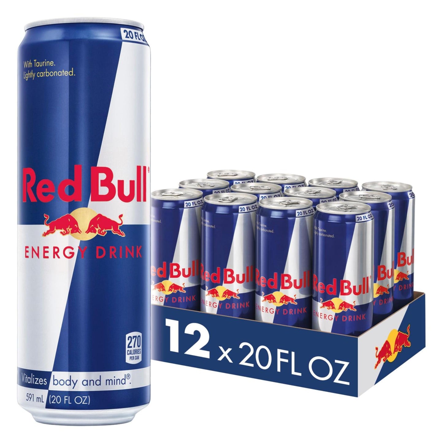 Red Bull Energy Drink with 80mg Caffeine plus Taurine & B Vitamins, 8.4 Fl Oz, 6 Packs of 4 Cans (Pack of 24)