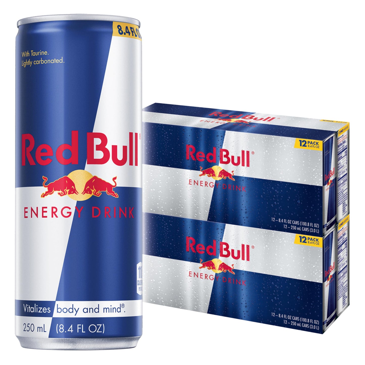 Red Bull Energy Drink with 80mg Caffeine plus Taurine & B Vitamins, 8.4 Fl Oz, 6 Packs of 4 Cans (Pack of 24)