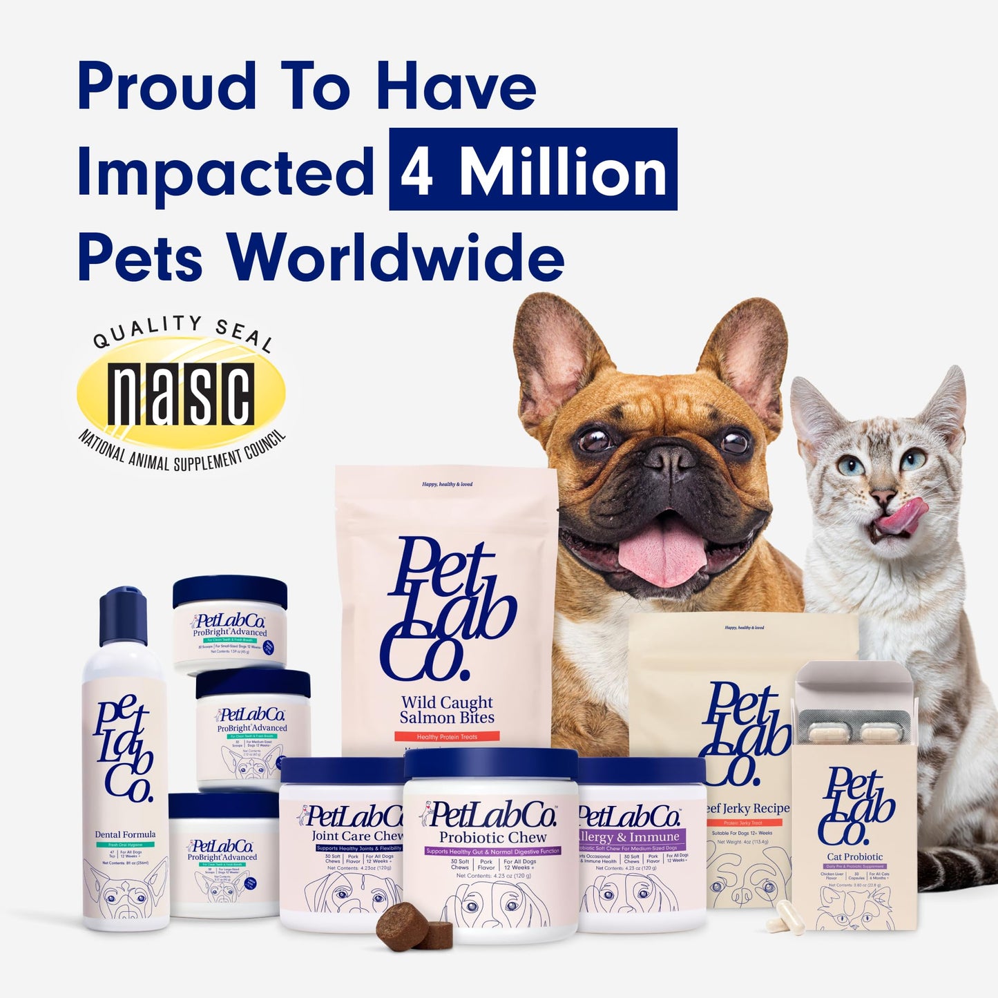 PetLab Co. Probiotics for Dogs, Support Gut Health, Occasional Diarrhea, Digestive Health & Seasonal Allergies - Pork Flavor