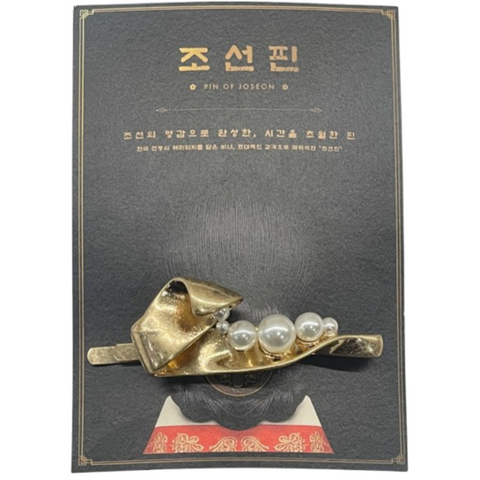 Pin of Joseon Pearl Lean Korean Traditional Merchandise Souvenir
