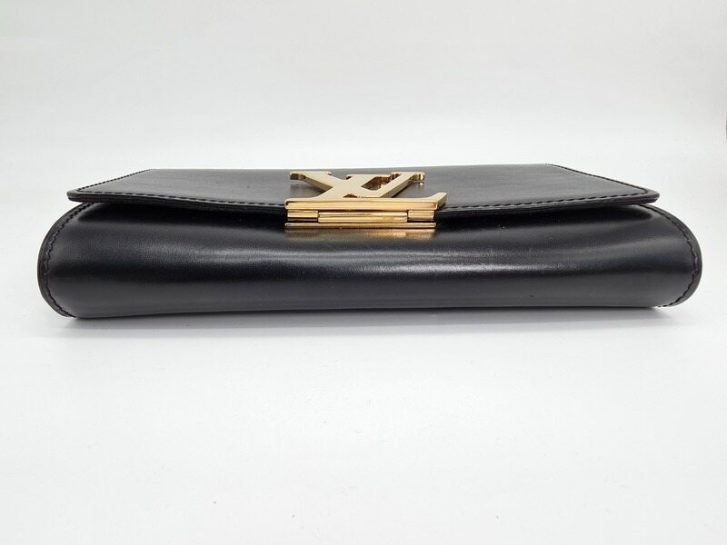 Louis Vuitton Louise Chain Shoulder Bag - Black Leather (Pre-Owned, Grade B)