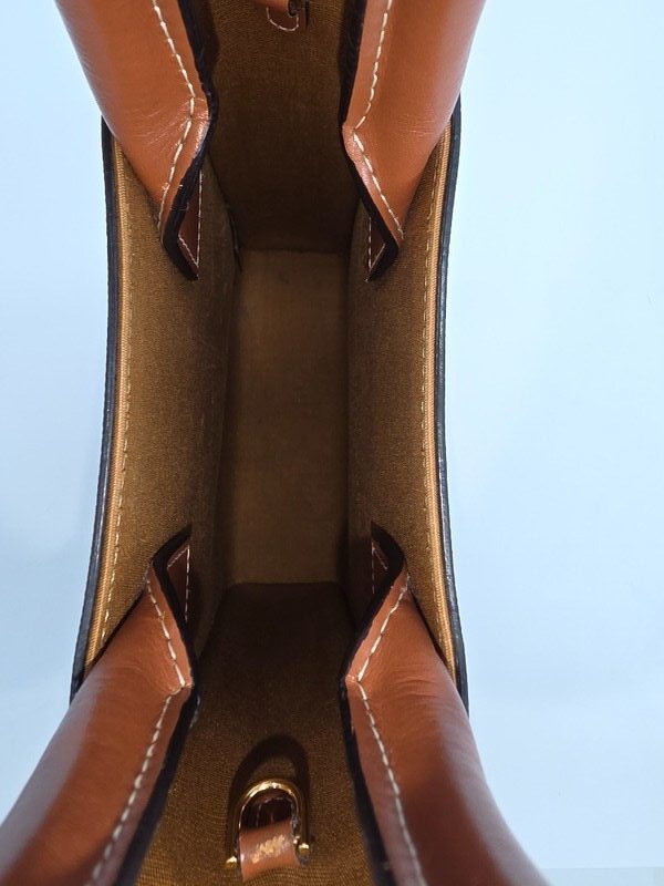 Celine Logo Printed Cabas Canvas Bag - Brown (Pre-Owned, Grade A)