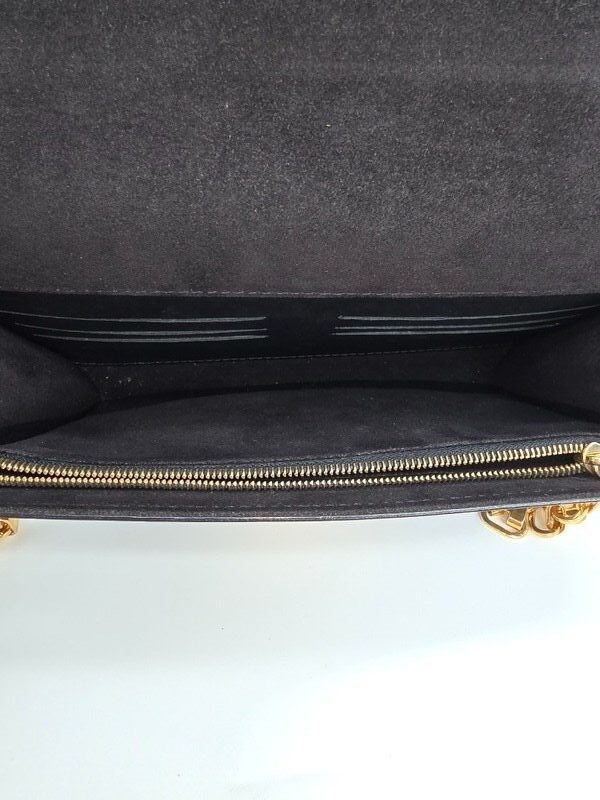 Louis Vuitton Louise Chain Shoulder Bag - Black Leather (Pre-Owned, Grade B)