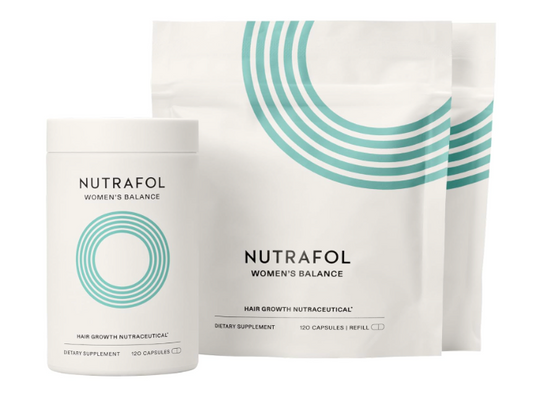 Nutrafol Women's Balance Hair Growth Supplements, for Women 45 Years and Older, Clinically Proven for Visibly Thicker Hair and Scalp Coverage, Dermatologist Recommended - 3 Month Supply, Pack of 3