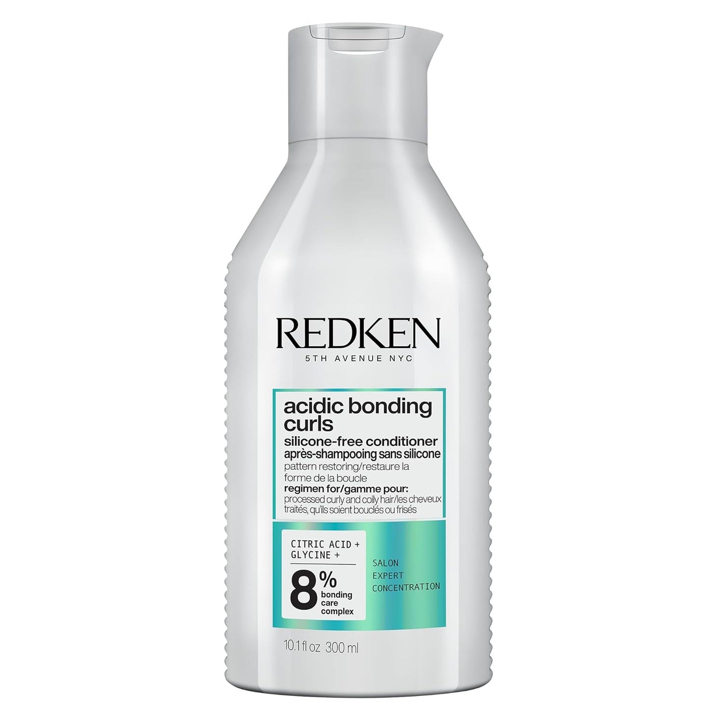 REDKEN Acidic Bonding Curls Silicone-Free Conditioner | For Coily and Curly Hair | Build Bonds and Repair Curl Strength