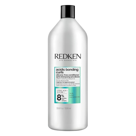 REDKEN Acidic Bonding Curls Silicone-Free Conditioner | For Coily and Curly Hair | Build Bonds and Repair Curl Strength