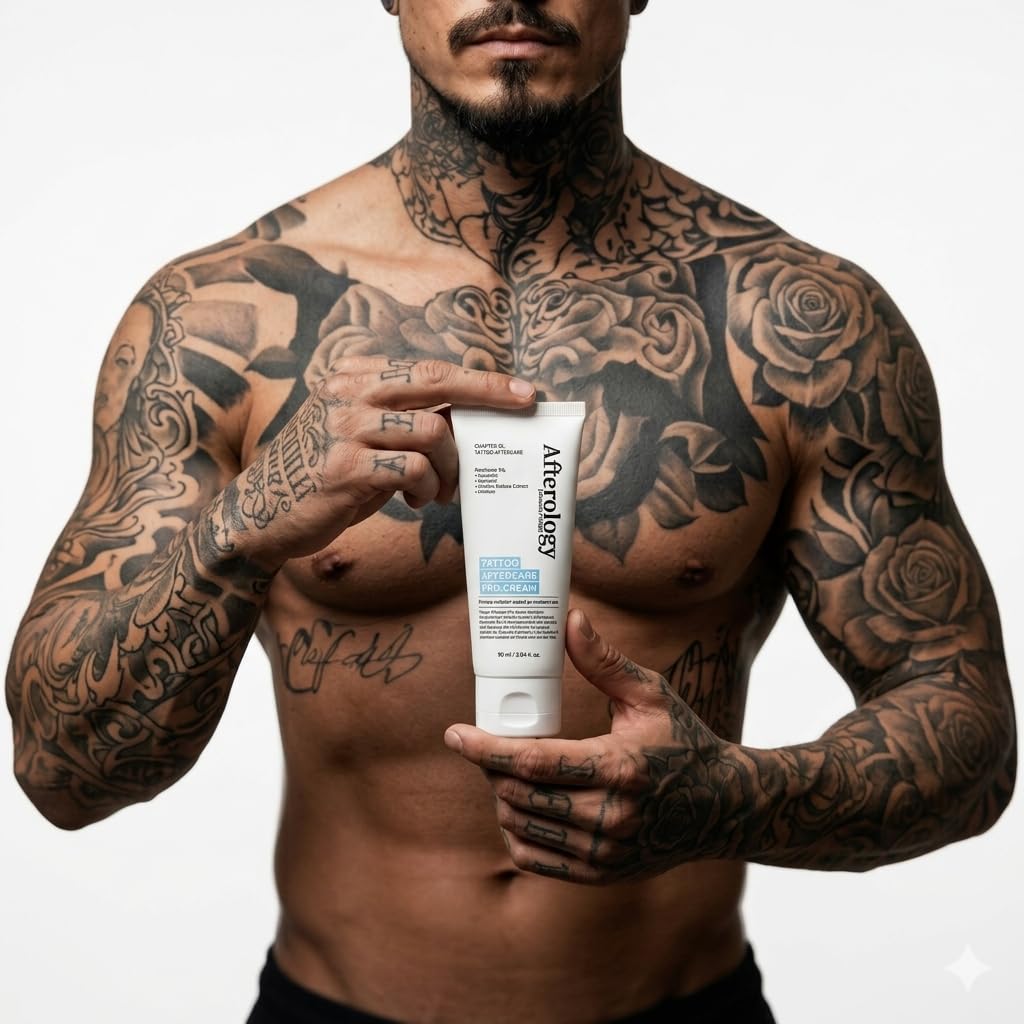 Tattoo Aftercare Lotion - Unscented Moisturizing Balm for Inked Skin - Color-Enhancing Care with Clean - Vegan Ingredients - Gentle Daily Tattoo Maintenance, 3.04 fl oz (Pack of 1)