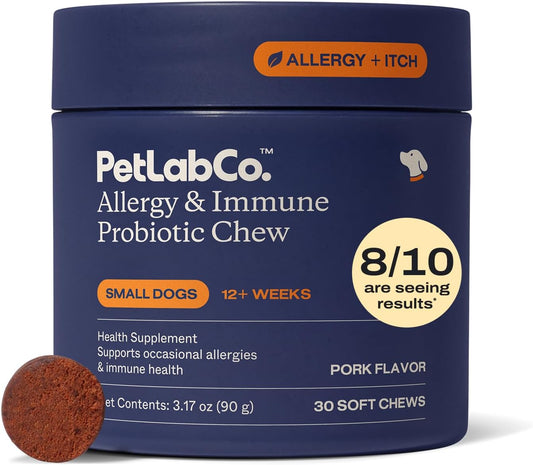PetLab Co. Allergy & Immune Daily Probiotics for Dogs. Supports Yeast Production, Seasonal Allergies, Intermittent Itchiness