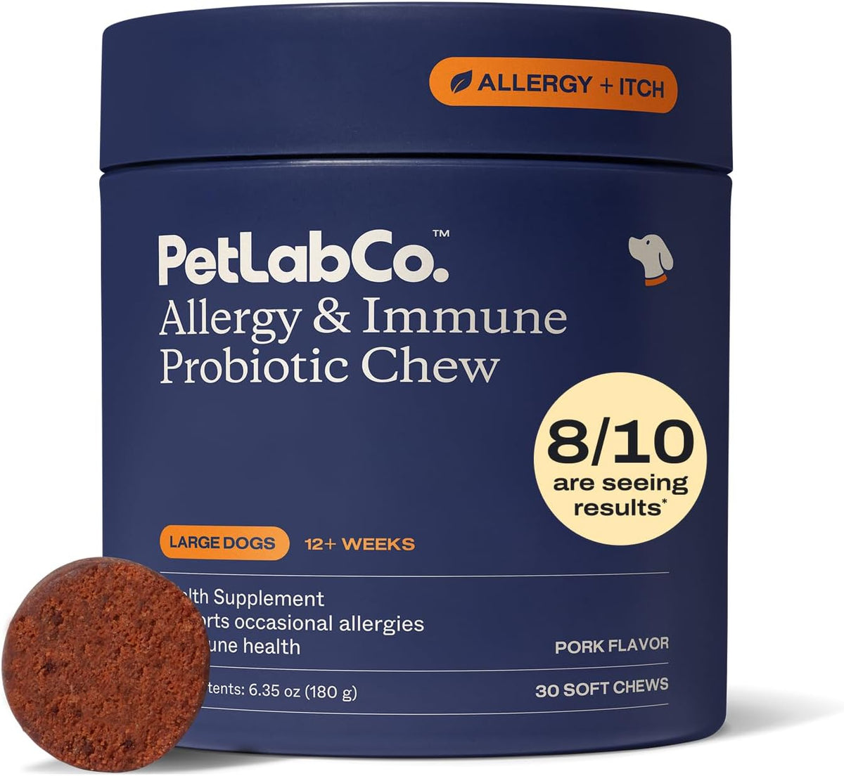 PetLab Co. Allergy & Immune Daily Probiotics for Dogs. Supports Yeast Production, Seasonal Allergies, Intermittent Itchiness