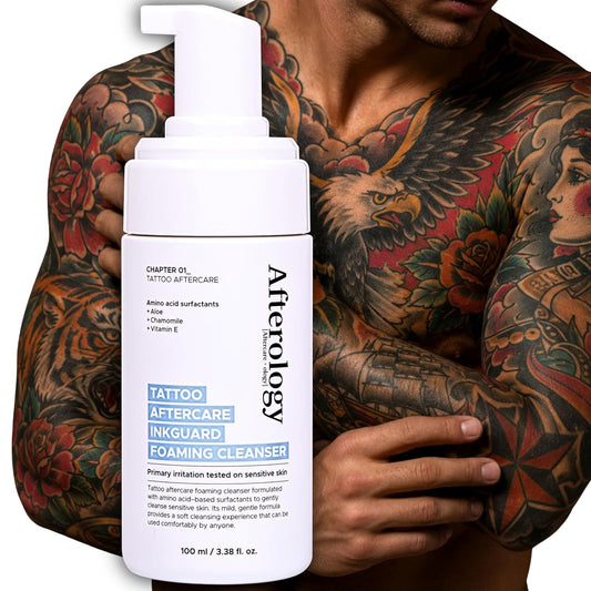 Tattoo Soap, Unscented Tattoo wash with Clean + Vegan Ingredients,aftercare wash for fresh ink,3.38 fl.oz