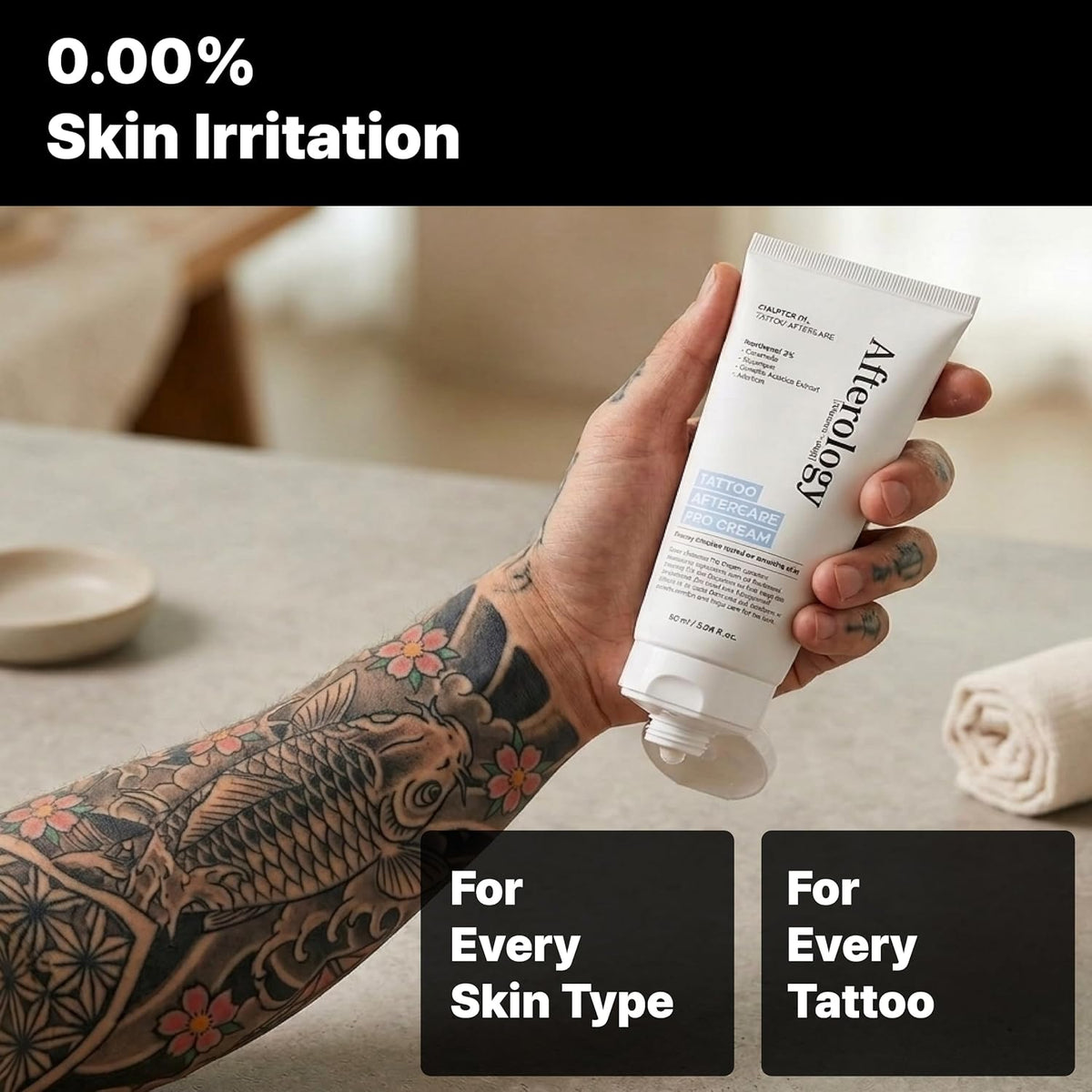 Tattoo Aftercare Lotion - Unscented Moisturizing Balm for Inked Skin - Color-Enhancing Care with Clean - Vegan Ingredients - Gentle Daily Tattoo Maintenance, 3.04 fl oz (Pack of 1)